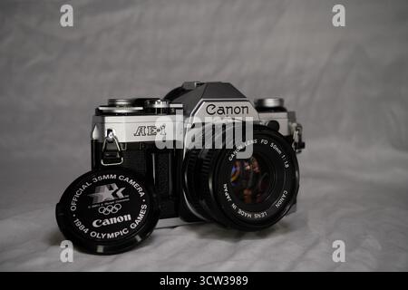 Canon AE-1 1984 Olympische Spiele Edition Stockfoto