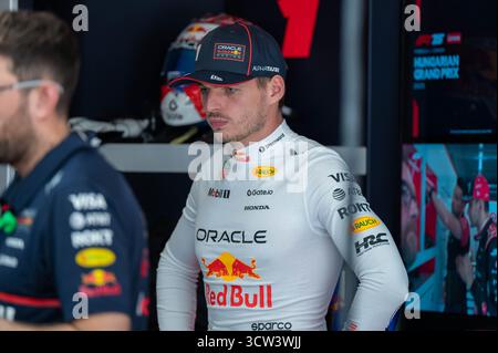 Ungarischer GP F1 2025 am 3. August 2025 in Budapest, Ungarn - Formel 1 Max Verstappen Fahrer für Red Bull Stockfoto