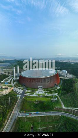 Shenzhen Longgang Pingdi Tiefenenergie Umweltschutz Longgang Energy Ecological Park Luftfotografie Stockfoto