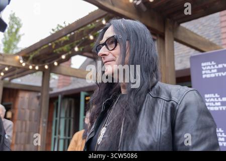 Mill Valley, USA. Oktober 2025. Regisseur Jonas Akerlund nahm am 9. Oktober 2025 an der West Coast Premiere des Dokumentarfilms „Metallica Saved My Life“ während des 48. Mill Valley Film Festivals im Outdoor Art Club teil. Foto: Picture Happy/imageSPACE für CAFILM Credit: Imagespace/Alamy Live News Stockfoto