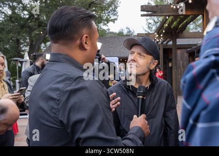 Mill Valley, USA. Oktober 2025. Lars Ulrich Mitgründer der Band Metallica nahm am 48 9. Oktober 2025 im Mill Valley Film Festival im Outdoor Art Club an der West Coast Premiere des Dokumentarfilms „Metallica Saved My Life“ teil. Foto: Picture Happy/imageSPACE für CAFILM Credit: Imagespace/Alamy Live News Stockfoto