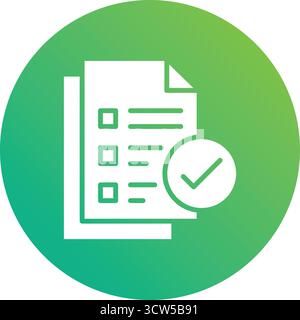 Genehmigte Vektorsymboldesign-Illustration Stock Vektor