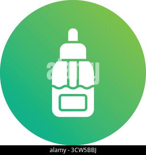 Organic Oil Vector Icon Design Illustration Stock Vektor