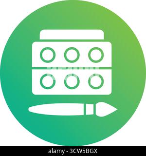 Lidschatten Vektor-Symbol Illustration Design Stock Vektor