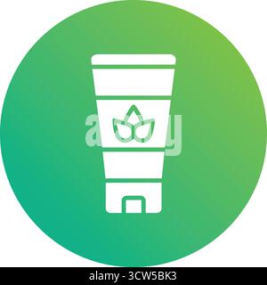 Organisches Produkt Vektor-Symbol Design Illustration Stock Vektor