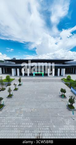 Luftaufnahmen des Yanzi Lake International Convention and Exhibition Center im Bezirk Pingshan, Shenzhen, Provinz Guangdong Stockfoto