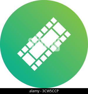 Filmstreifen Vektorsymbol Design Illustration Stock Vektor