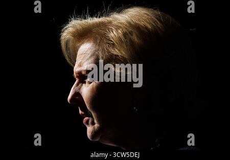 Los Angeles, Usa. Oktober 2025. Prinzessin Astrid von Belgien, die am Donnerstag, den 9. Oktober 2025, im Rahmen einer Wirtschaftsmission an der Westküste der Vereinigten Staaten bei Caviar in Los Angeles gefeiert wurde. Die belgische Wirtschaftsmission in den USA findet vom 4. Bis 12. Oktober statt. BELGA FOTO BENOIT DOPPAGNE Credit: Belga News Agency/Alamy Live News Stockfoto