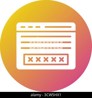 Illustration Zum Anmelden Des Vektorsymbols Stock Vektor