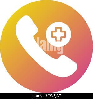Vektor-Symbol Für Telefonanrufe – Design-Illustration Stock Vektor
