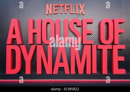 Hollywood, Usa. Oktober 2025. HOLLYWOOD, LOS ANGELES, KALIFORNIEN, USA - OKTOBER 09: A General View of Atmosphere bei der Los Angeles Special Screening von Netflix's A House of Dynamite am 9. Oktober 2025 im Egyptian Theatre Hollywood in Hollywood, Los Angeles, Kalifornien, USA. (Foto: Xavier Collin/Image Press Agency) Credit: Image Press Agency/Alamy Live News Stockfoto