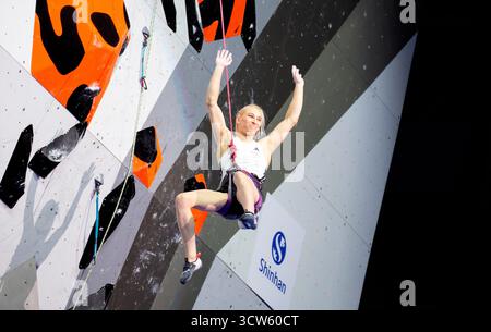 Seoul, Südkorea. September 2025. Janja Garnbret (SLO), 26. September 2025 - Sport Climbing : Frauen Lead Final während der IFSC Klettern Weltmeisterschaft Seoul 2025 im KSPO Dome im Olympic Park in Seoul, Südkorea. Quelle: Lee Jae-won/AFLO/Alamy Live News Stockfoto