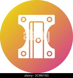 Grafikdarstellung Des Vektorsymbols Für Spitzer Stock Vektor