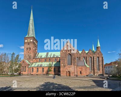 Kirche Sanct Clement oder Aarhus Domkirke, Kathedrale in Denmarks zweitgrößte Stadt, die im 12. Jahrhundert entstand Stockfoto