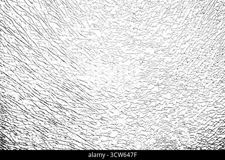 Glasbruch, Textur isoliert auf weißem Hintergrund, ausgeschnitten Stockfoto