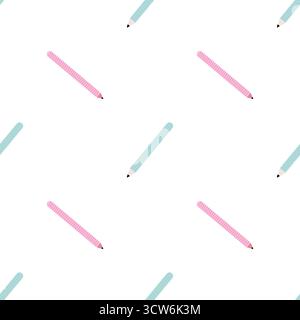Abwicklungsmuster für Schreibwaren Stock Vektor