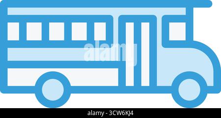 Schulbus Vektor-Symbol Design-Illustration Stock Vektor