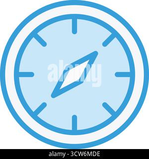 Illustration Des Symbols Kompass-Vektor Stock Vektor