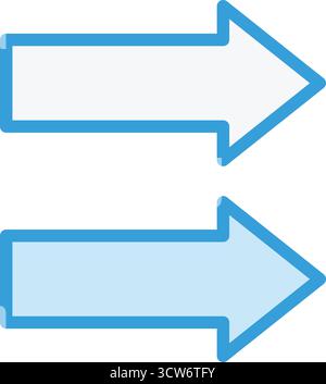 Doppelpfeil Vektorsymbol Design-Illustration Stock Vektor