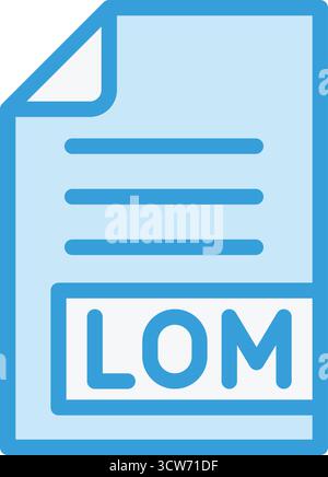 LOM-Vektor-Symbol Konstruktionsabbildung Stock Vektor