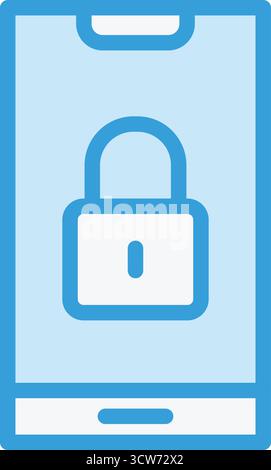 Vektorsymbol Sperren – Konstruktionsabbildung Stock Vektor