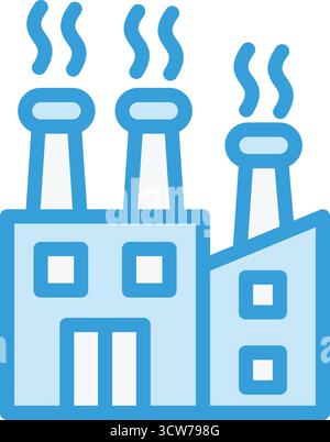 Factory Vector Icon Design Illustration Stock Vektor