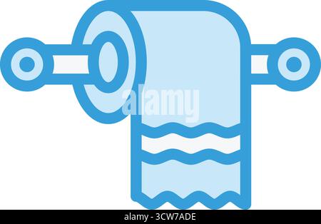 Toilettenpapier Vektor Icon Design Illustration Stock Vektor