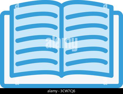 Buch Vektor Symbol Design Illustration Stock Vektor