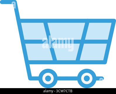 Warenkorb Vektor-Symbol Design-Illustration Stock Vektor