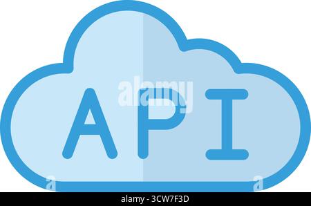 Api-Vektor-Symbol-Entwurfsdarstellung Stock Vektor
