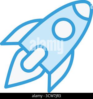 Illustration Zum Entwurf Des Raketenvektors Stock Vektor