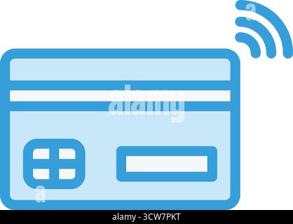 Kreditkarte Vektor Symbol Design Illustration Stock Vektor
