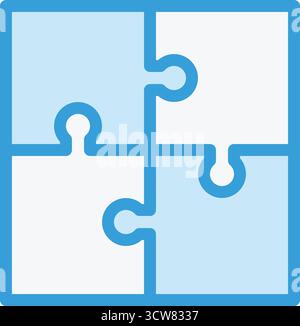 Puzzle Vektor Symbol Design Illustration Stock Vektor
