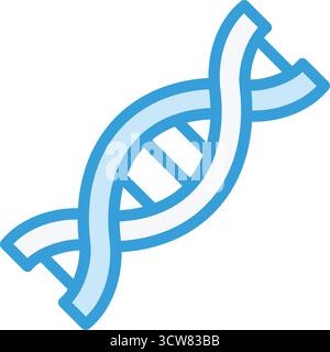 Abbildung Des Dna-Vektor-Symbols Stock Vektor