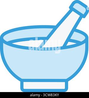 Mörtel Vektor-Symbol Design-Illustration Stock Vektor