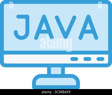 Java Vector Icon Design-Illustration Stock Vektor