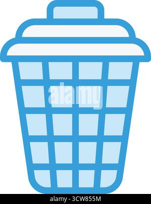 Wäschekorb Vektor Icon Design Illustration Stock Vektor