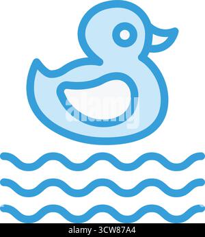 Enten-Vektor-Symbol-Design-Illustration Stock Vektor