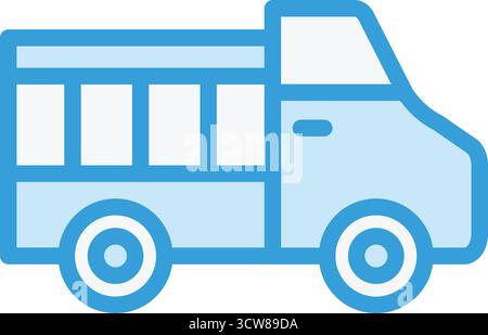 Pick-Up-Truck-Vektor-Symbol Design-Illustration Stock Vektor