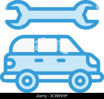 Autopflege Vektor-Symbol Design-Illustration Stock Vektor