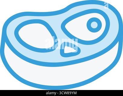Design-Illustration Des Steakvektor-Symbols Stock Vektor