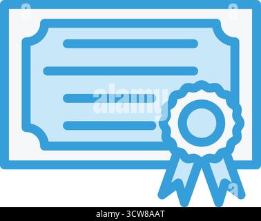 Illustration Des Zertifikatvektorsymbols Stock Vektor