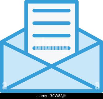 Cover Letter Vector Icon Design Illustration Stock Vektor