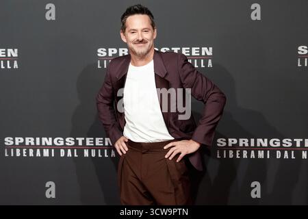 Rom, Italien. Oktober 2025. Scott Cooper nimmt am 10. Oktober 2025 an der Fotokonferenz „Springsteen: Deliver me from Nowhere“ im Cinema Moderno in Rom (Italien) Teil. Quelle: Insidefoto/Alamy Live News Stockfoto