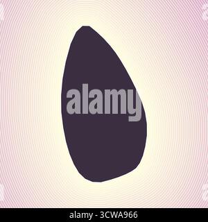 Sri Lanka Kartensymbol. Ländliche Form auf leuchtend gestreiftem verlaufendem Hintergrund. Lebendiges Poster in Sri Lanka. Illustration des kühlen Vektors. Stock Vektor