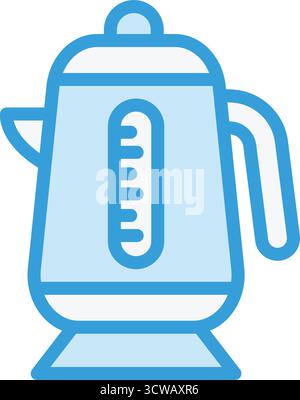 Elektrischer Wasserkocher Vektor Symbol Design Illustration Stock Vektor