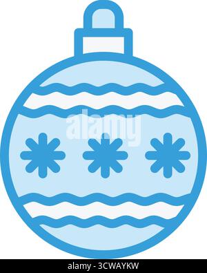 Weihnachtskugel Vektor-Symbol Design Illustration Stock Vektor