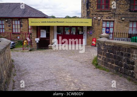 Eintritt zum Leeds Industrial Museum Stockfoto