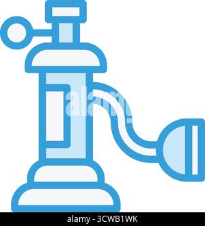 Konstruktionsabbildung Des Vektorsymbols Sauerstofftank Stock Vektor