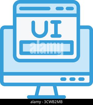 Benutzeroberfläche Vektorsymbol Konstruktionsabbildung Stock Vektor